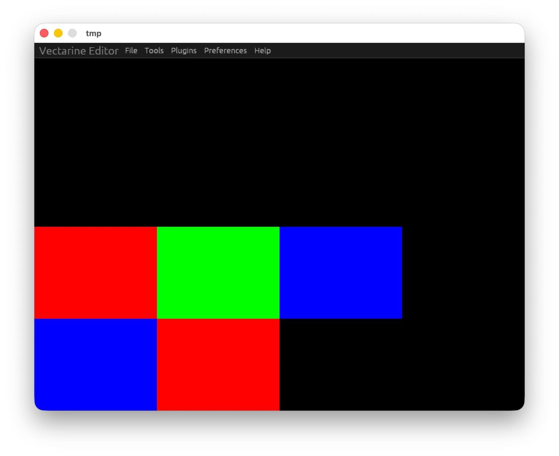 Using rows and columns to make interfaces in Vectarine